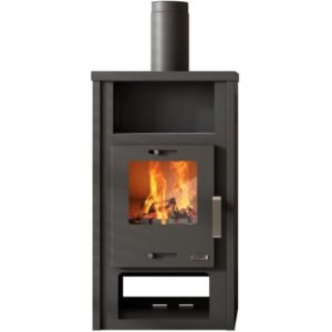 Accente Europa Kaminofen - 7 kW - Stahl Grau