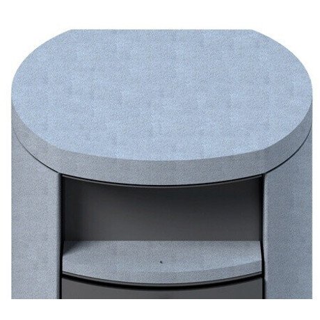 Accente International Slimline 5,5 kW Granitstein Kamin in Grau – Bild 3