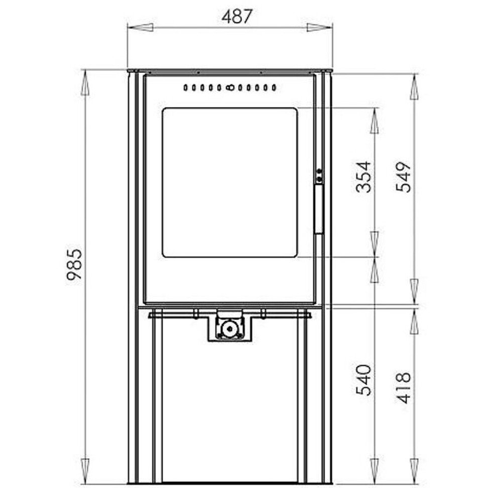 Aduro 19 Kaminofen Schwarz – Bild 3