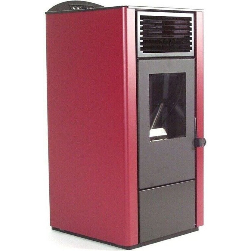 Apex Pelletofen 9,5 kW - Rot – Bild 3