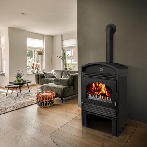 Bruno Valencia 17,92 kW Schwarz Kaminofen – Bild 2