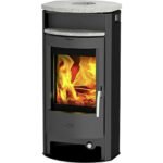 Burma Speckstein Kaminofen – Schwarz