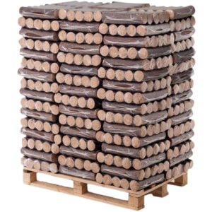 Hartholz Eichenbriketts 96 Stück à 10 kg – Palette (960 kg) | Holz4Home Brennstoffe