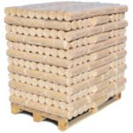 Holzbriketts Rund ohne Loch – 960kg (B007G) – Hochwertige Brennstoffe