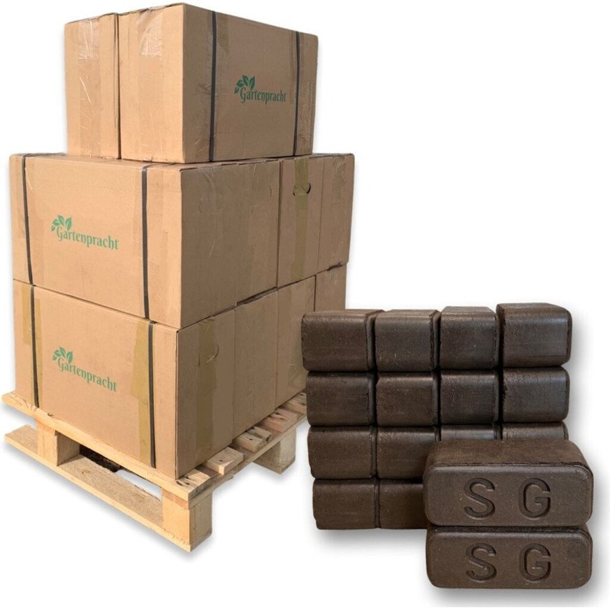 Kudras Halb-Palette Torfbriketts - 300 kg (10 x 30 kg)