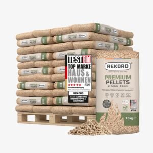 Premium REKORD Pellets A1, Sackware auf Palette (66 x 15 kg)
