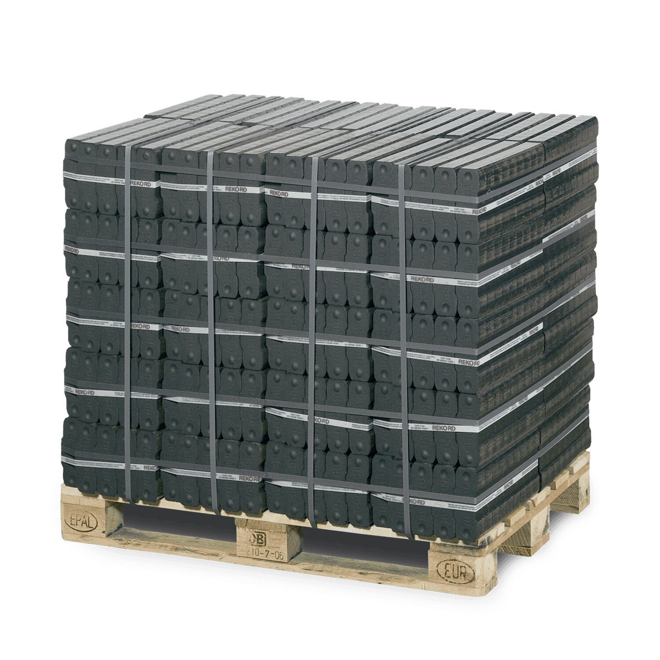 REKORD Braunkohlebriketts - 40 Stück á 25 kg auf Palette – Bild 2